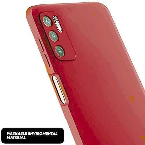 Winble Redmi Note 10T 5G / Poco M3 Pro 5G Back Cover Case Liquid Silicone (Red)