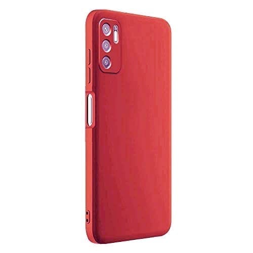 Winble Redmi Note 10T 5G / Poco M3 Pro 5G Back Cover Case Liquid Silicone (Red)