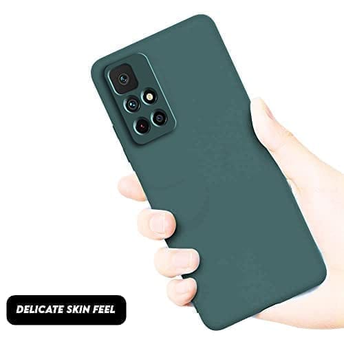 Winble Redmi Note 11T 5G / Poco M4 Pro 5G Back Cover Case Liquid Silicone (Green)