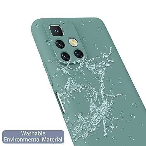 Winble Mi Redmi 10 Prime Back Cover Case Liquid Silicone (Green)