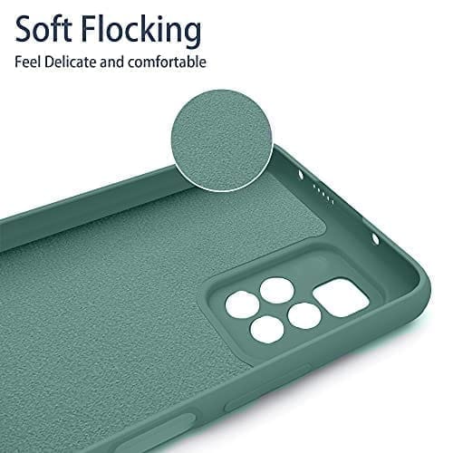 Winble Mi Redmi 10 Prime Back Cover Case Liquid Silicone (Green)