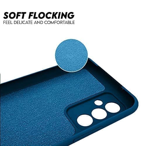 Winble Redmi Note 10T 5G / Poco M3 Pro 5G Back Cover Case Liquid Silicone (Blue)