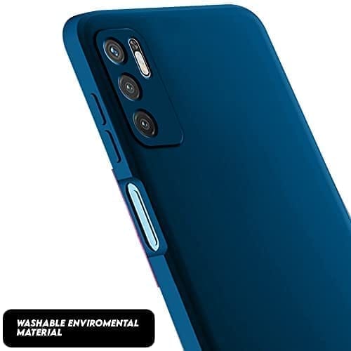 Winble Redmi Note 10T 5G / Poco M3 Pro 5G Back Cover Case Liquid Silicone (Blue)