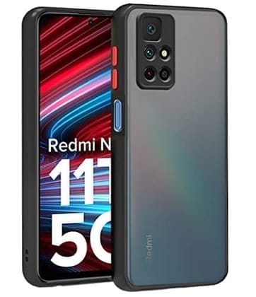 Winble Redmi Note 11T 5G / Poco M4 Pro 5G Back Cover Case Smoke (Black)