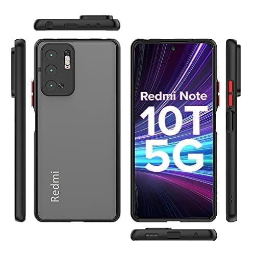 Winble Redmi Note 10T 5G / Poco M3 Pro 5G Back Cover Case Smoke (Black)