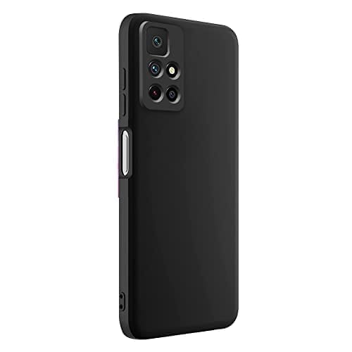 Winble Redmi Note 11T 5G / Poco M4 Pro 5G Back Cover Case Liquid Silicone (Black)