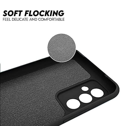 Winble Redmi Note 11T 5G / Poco M4 Pro 5G Back Cover Case Liquid Silicone (Black)