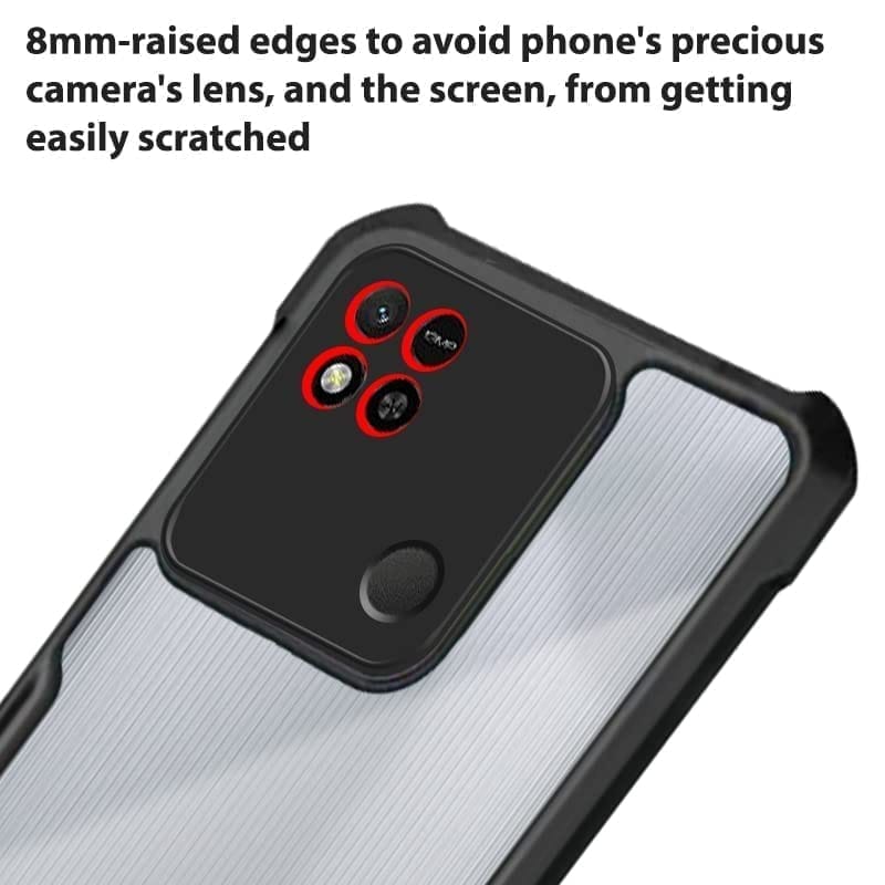 Winble Redmi 10 Back Cover Case Crystal Clear