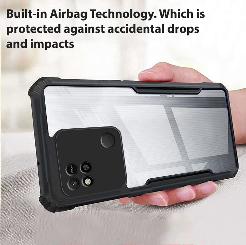 Winble Redmi 10 Back Cover Case Crystal Clear