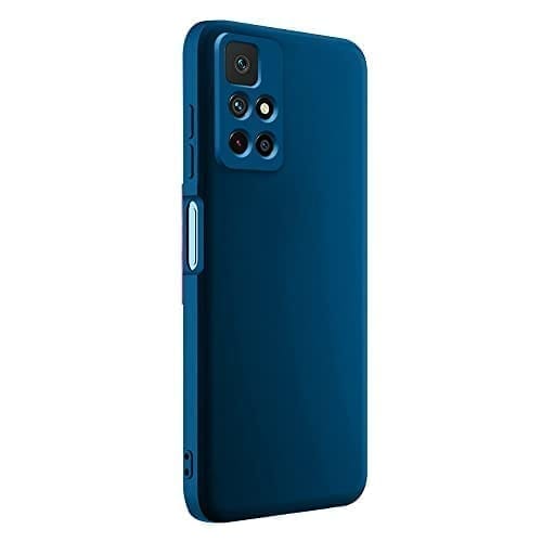 Winble Samsung Galaxy A12/M12/F12 Back Cover Case Liquid Silicone (Blue)