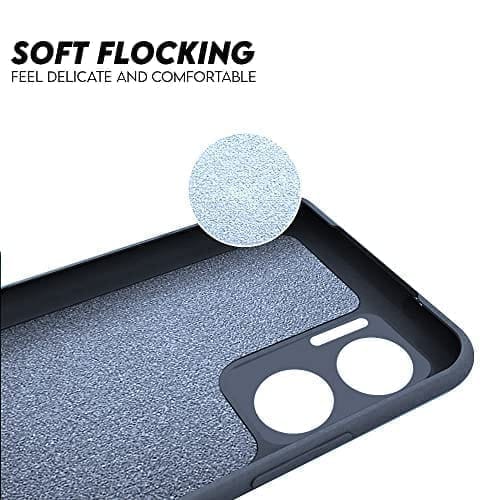 Winble Redmi 11 Prime 5G Back Cover Case Liquid Silicone (Gray)