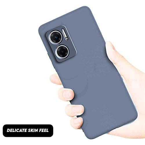 Winble Redmi 11 Prime 5G Back Cover Case Liquid Silicone (Gray)