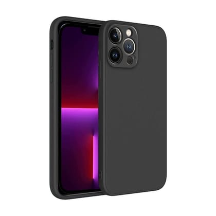 Winble iPhone 13 Pro Back Cover Case Liquid Silicone (Black)