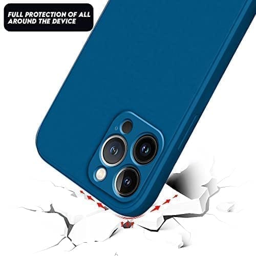 Winble iPhone 12 Pro Back Cover Case Liquid Silicone (Blue)