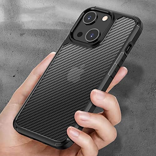 Winble iPhone 13 Mini Back Cover TPU Poly Carbonate Airbag Shockproof Anti-Slip Grip PC Bumper