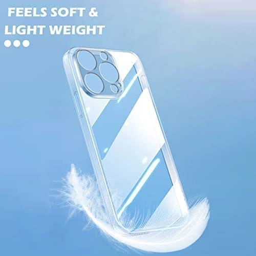 Winble iPhone 13 Pro Back Cover Case Camera Protection Transparent