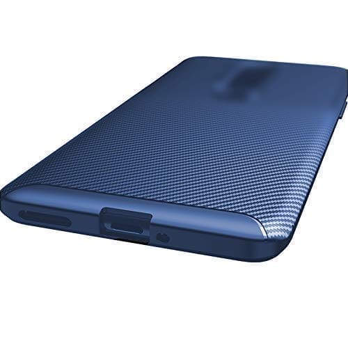 Winble OnePlus 8 Back Cover Case Carbon Fiber (Blue)