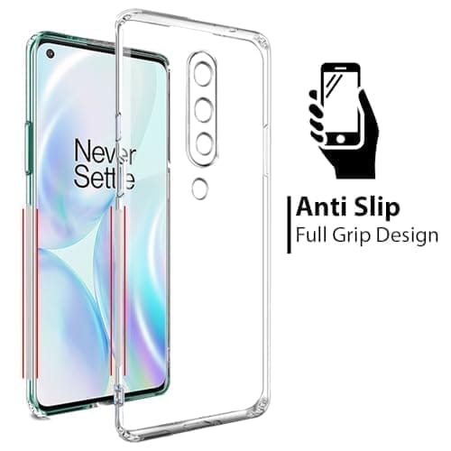Winble OnePlus 8 Back Cover Case Camera Protection Transparent