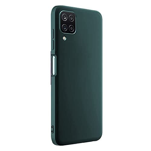 Winble Samsung Galaxy A12 / M12 / F12 Back Cover Case Liquid Silicone (Green)