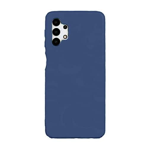 Winble Samsung Galaxy M32 5G Back Cover Case Liquid Silicone (Blue)