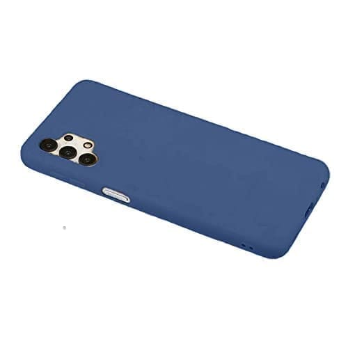 Winble Samsung Galaxy M32 5G Back Cover Case Liquid Silicone (Blue)
