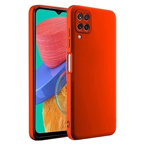 Winble Samsung Galaxy M33 5G Back Cover Case Liquid Silicone (Red)