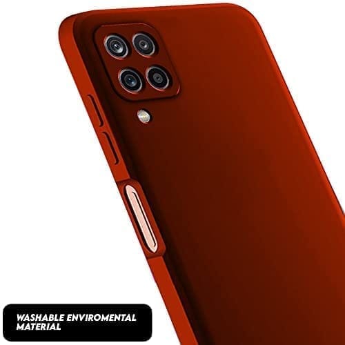 Winble Samsung Galaxy M33 5G Back Cover Case Liquid Silicone (Red)