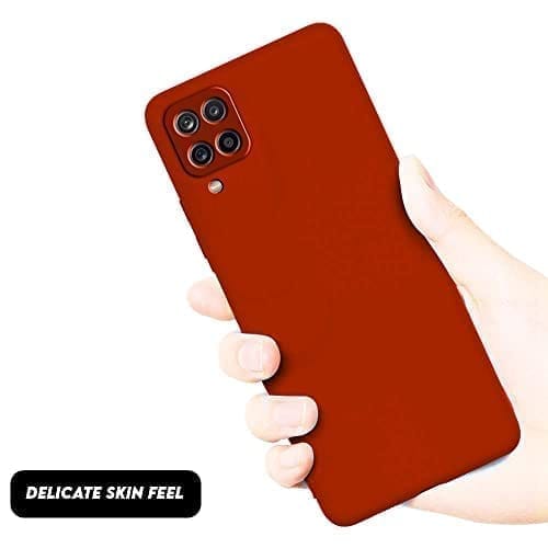 Winble Samsung Galaxy M33 5G Back Cover Case Liquid Silicone (Red)