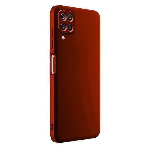 Winble Samsung Galaxy M53 5G Back Cover Case Liquid Silicone (Red)
