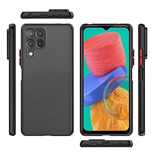 Winble Samsung Galaxy M33 5G Back Cover Case Smoke (Black)