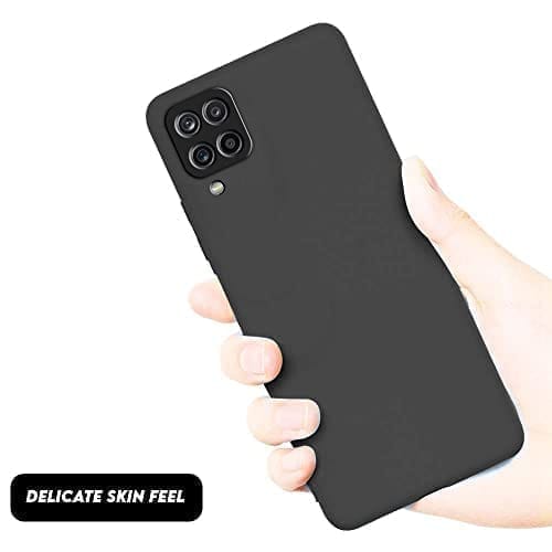 Winble Samsung Galaxy M53 5G Back Cover Case Liquid Silicone (Black)