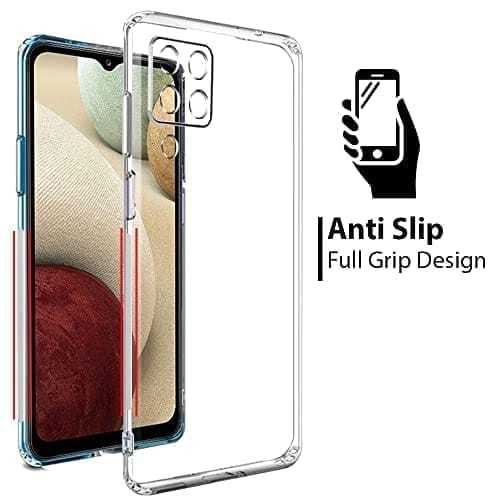 Winble Samsung Galaxy A12 Back Cover Case Camera Protection Transparent