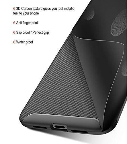 Winble Samsung Galaxy M21 / M21 2021 Edition / M30s Back Cover Case Carbon Fiber (Black)