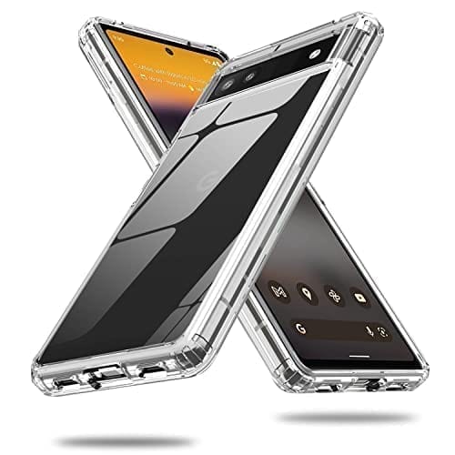 Winble Google Pixel 6A Back Cover Case Crystal Clear Hard TPU