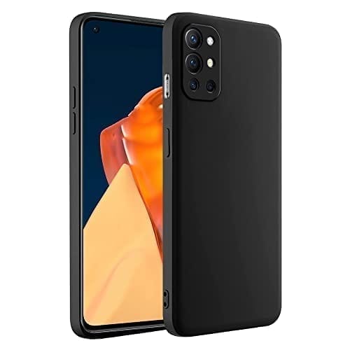 Winble OnePlus 9R Back Cover Case Liquid Silicone (Black )