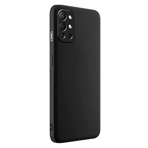 Winble OnePlus 9R Back Cover Case Liquid Silicone (Black )