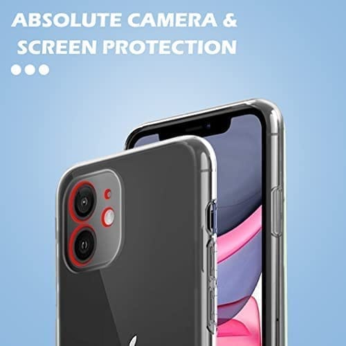 Winble iPhone 11 Back Cover Case Camera Protection Transparent