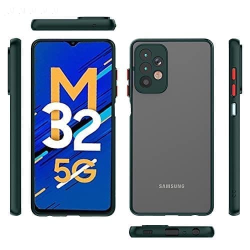 Winble Samsung Galaxy M32 5G Back Cover Case Smoke (Green)