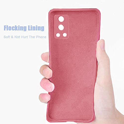 Winble OnePlus Nord 2 5G Back Cover Case Liquid Silicone (Camelia Red)
