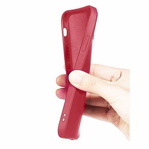 Winble OnePlus Nord 2 5G Back Cover Case Liquid Silicone (Camelia Red)