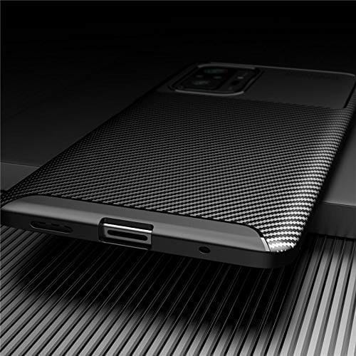 Winble Redmi Note 10 Pro / Note 10 Pro Max Back Cover Case Carbon Fiber (Black)