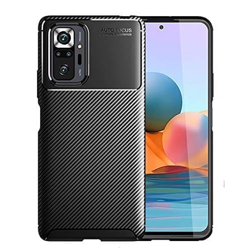 Winble Redmi Note 10 Pro / Note 10 Pro Max Back Cover Case Carbon Fiber (Black)