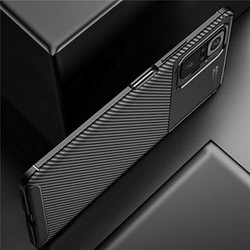 Winble Redmi Note 10 Pro / Note 10 Pro Max Back Cover Case Carbon Fiber (Black)