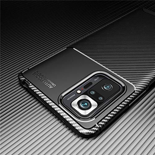 Winble Redmi Note 10 Pro / Note 10 Pro Max Back Cover Case Carbon Fiber (Black)