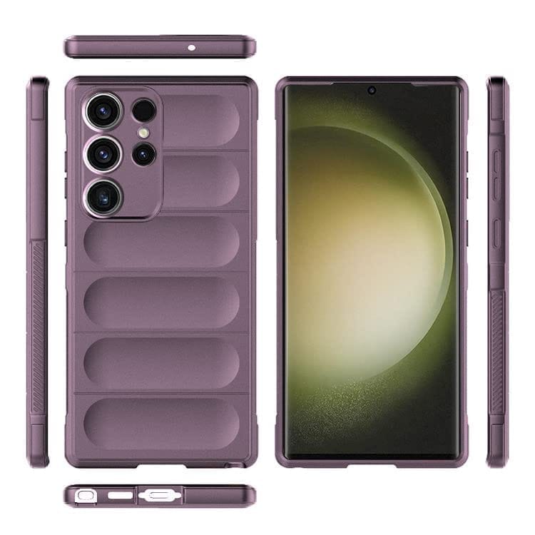 Winble Samsung Galaxy S23 Ultra 5G Back Cover Case Jacket Liquid Silicone (Lavender)