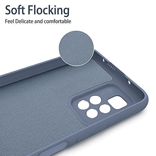 Winble Mi Redmi 10 Prime Back Cover Case Liquid Silicone (Blue)