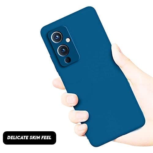 Winble OnePlus 9 Back Cover Case Liquid Silicone (Blue)