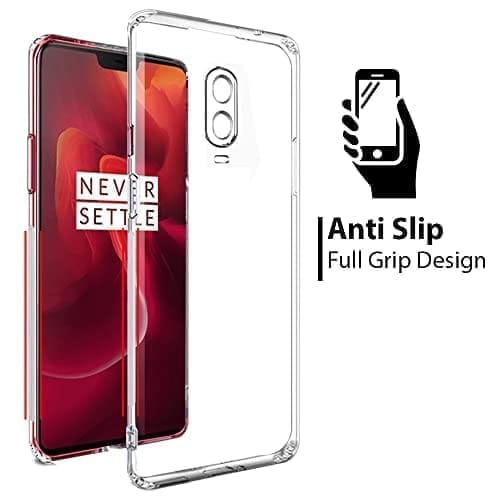 Winble OnePlus 6T Back Cover Case Camera Protection Transparent
