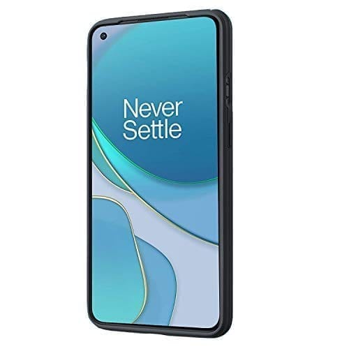 Winble OnePlus 8T Back Cover Case Liquid Silicone (Black)