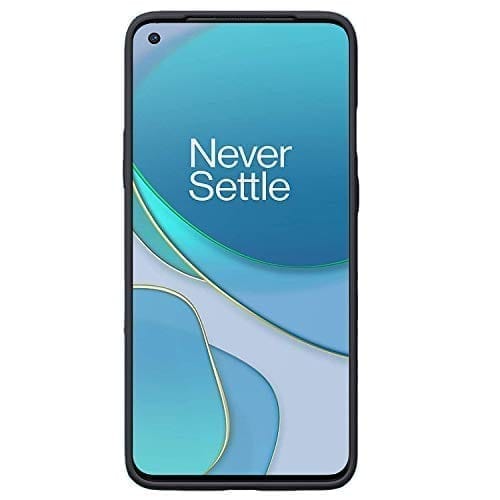 Winble OnePlus 8T Back Cover Case Liquid Silicone (Black)